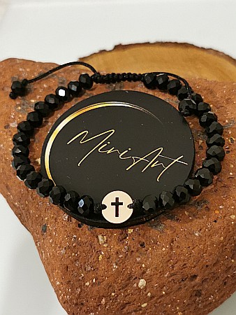 Brățări cu pandantiv - Brățara Simbolul Crucii - Bănuț Cruce 10mm
