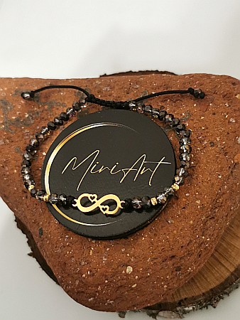 Brățara Infinitul Dragostei - Infinit cu 2 inimi [0]