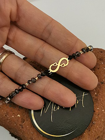 Brățara Infinitul Dragostei - Infinit cu 2 inimi [1]