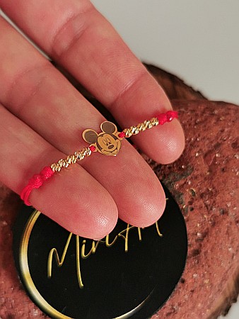 Aur 14k - Brățara Zâmbetul lui Mickey - Mickey