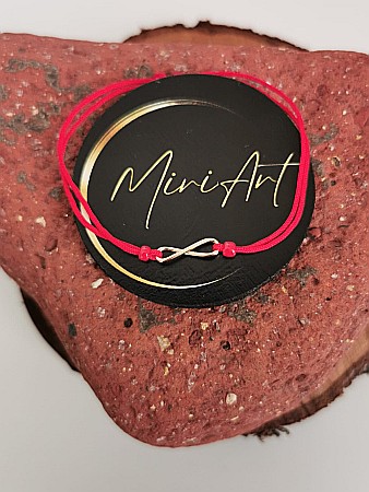 Argint placat cu aur - Brățara Infinit
