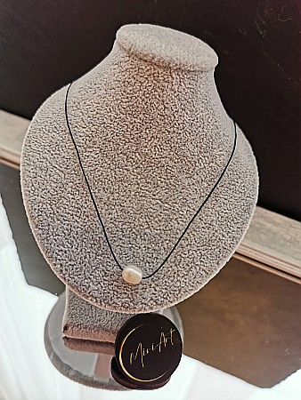 Aur 14k - Colier Simplitate Prețioasă - Perlă de Cultură
