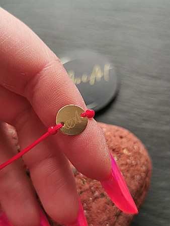 Brățara Bănuț 12mm - Inițiala A [0]