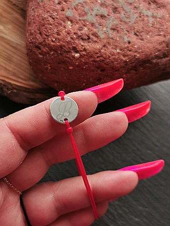 Brățara Bănuț 12mm - Inițiala L [3]