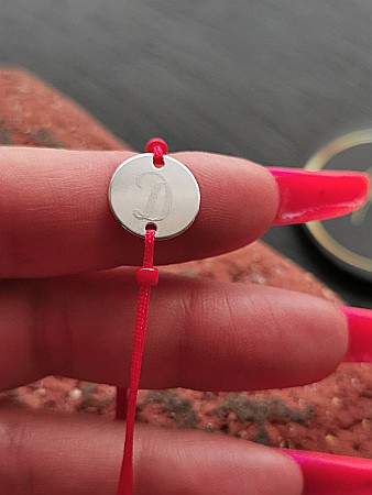 Brățara Bănuț 12mm - Inițiala D [2]