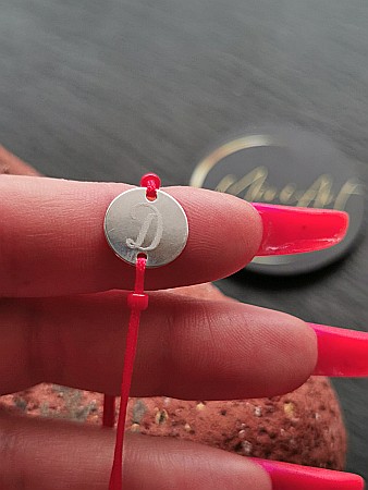 Brățara Bănuț 12mm - Inițiala D [1]