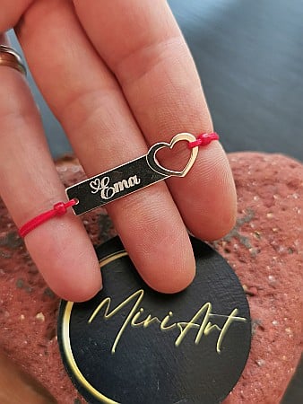 Brățara Nume - Plăcuță Inimă [0]