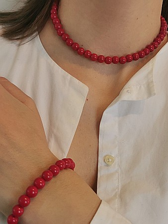 Set Bijuterii Roșu Divin - Cerculeț - Infinit mic [2]