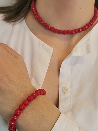 Set Bijuterii Roșu Divin - Cerculeț - Infinit mic [4]