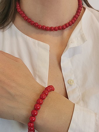 Set Bijuterii Roșu Divin - Cerculeț - Infinit mic [6]