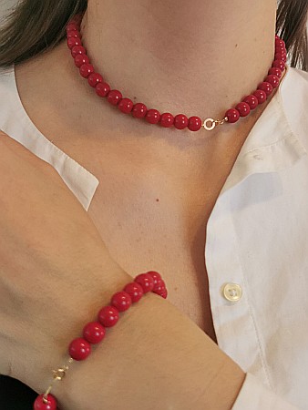 Set Bijuterii Roșu Divin - Cerculeț - Infinit mic [10]