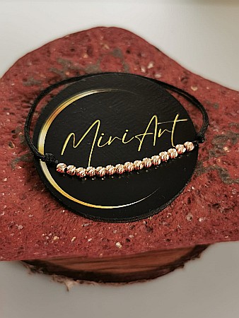 Aur 14k - Brățara 15 Sfere Aur 3mm