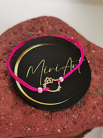 Aur 14k - Brățara Hello Kitty Contur