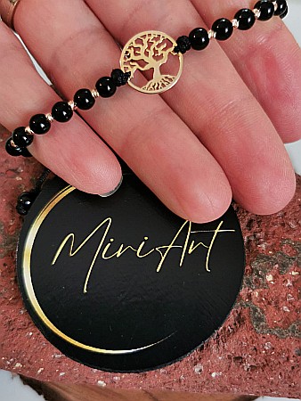 Brățara Ocrotitorul Vieții - Copacul Vieții 20 Sfere Aur 2mm [1]