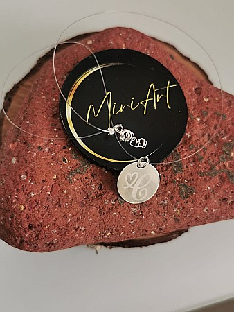 Colier Inițiale Prețioase - Bănuț 16mm [1]