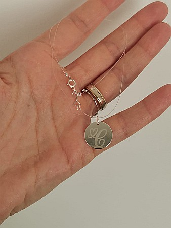 Colier Inițiale Prețioase - Bănuț 16mm [5]