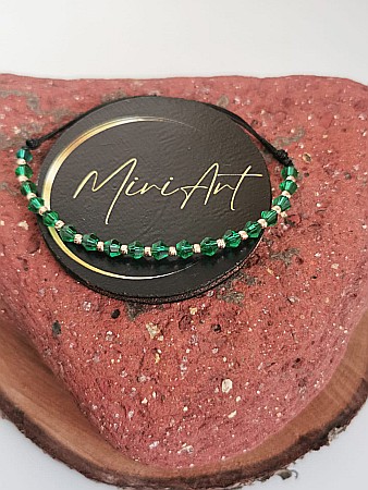 Aur 14k - Brățara Verde Divin
