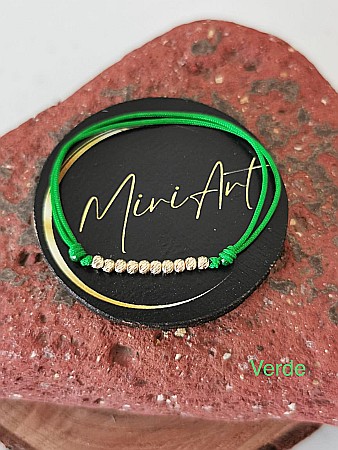 Brățara 10 Sfere Aur 2,5mm [4]