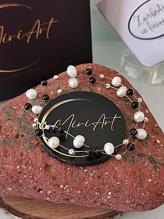 Colier Iluzie 10 Sfere Aur 3mm [5]