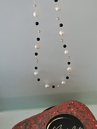 Colier Iluzie 10 Sfere Aur 3mm [3]