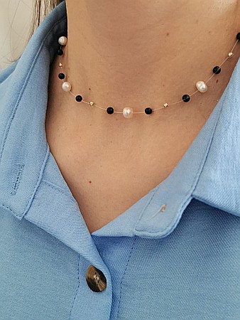 Colier Iluzie – 8 sfere 2,5mm [1]