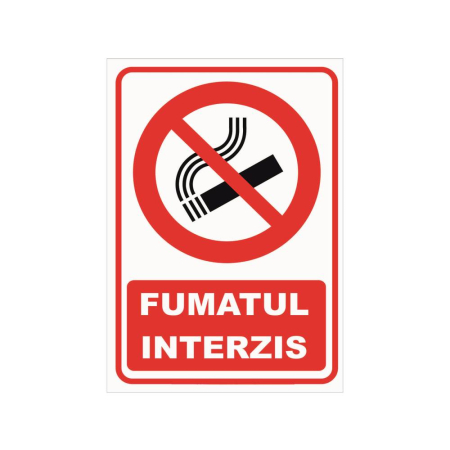 Semnalizari - Sticker SSM Fumatul Interzis | Vinil Autoadeziv MisaroShop
