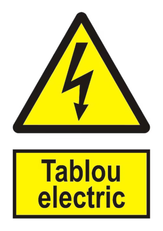Semnalizari - Sticker Autocolant pentru Panou Electric - Semn de Avertizare și Siguranță