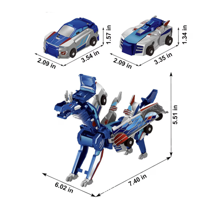 Jucarie masina dragon transformabila 2 in 1 MisterMark [3]