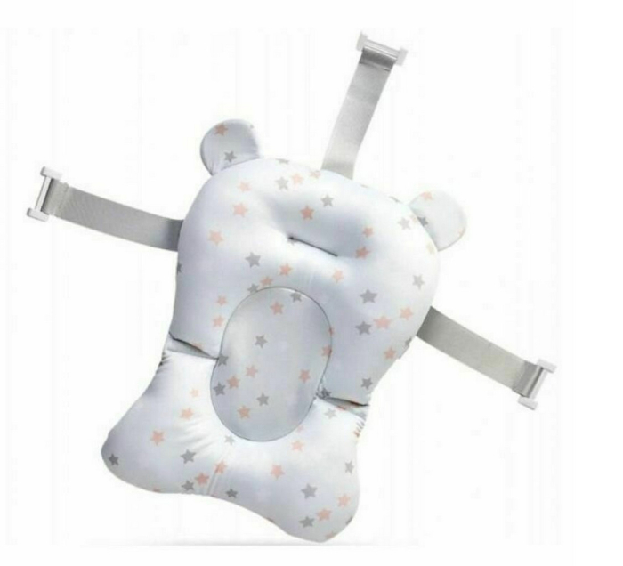 Cadă pliabilă pentru bebeluși set 5 piese, cu sistem de drenaj, monitor de temperatura, 95x47x22cm, gri [8]