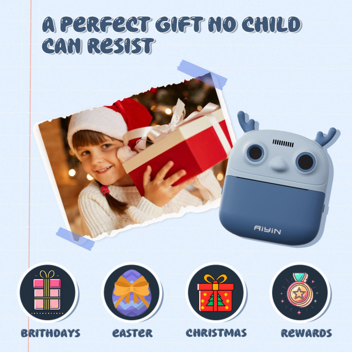 Cameră Foto Digitală pentru Copii cu Imprimantă Termică Instant [6]