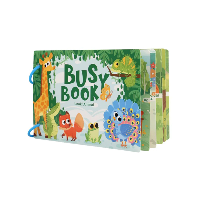 Carte educativă cu stickere Busy Book [4]