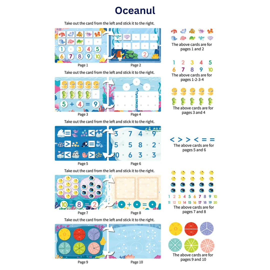 Carte educativă cu stickere Busy Book [10]