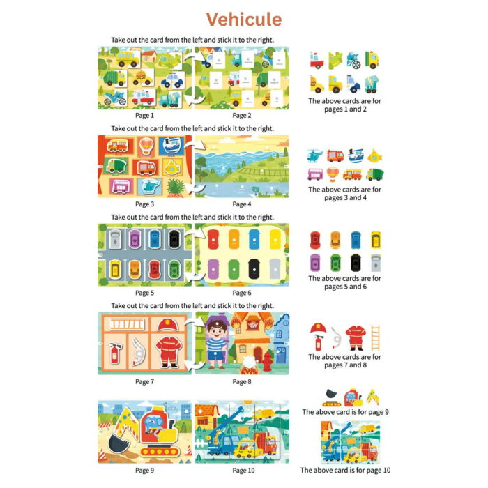 Carte educativă cu stickere Busy Book [12]