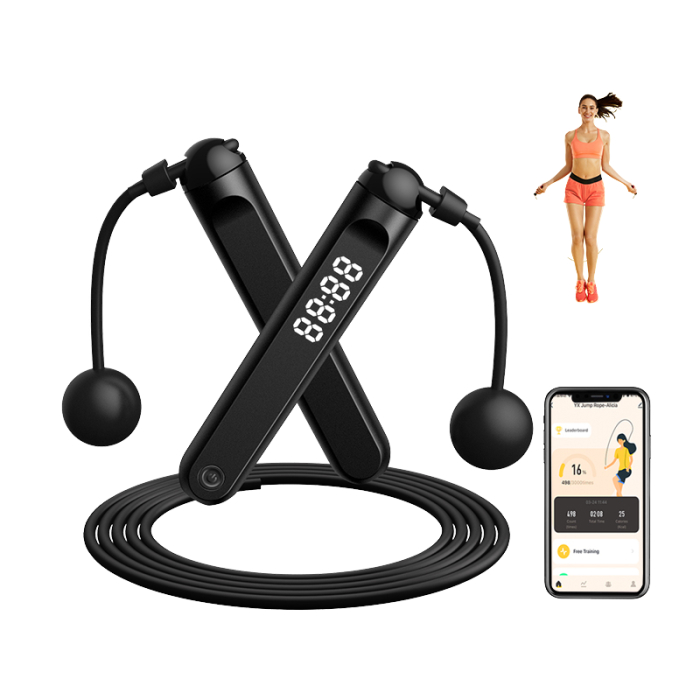 Coardă Smart 2-în-1 (Cu/Fără Cablu) – Bluetooth, cu aplicație pentru smartphone [2]