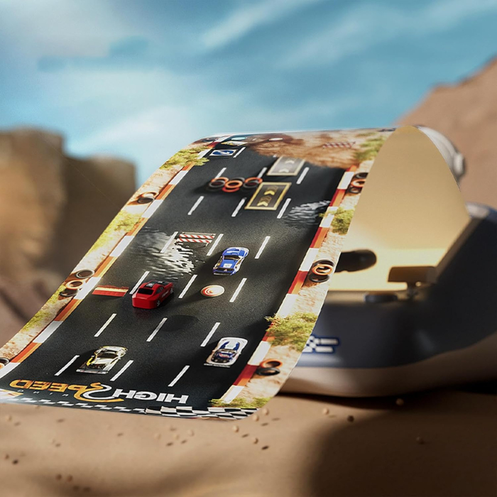 Consolă Jocuri Curse 3D cu Volan pentru Copii [4]