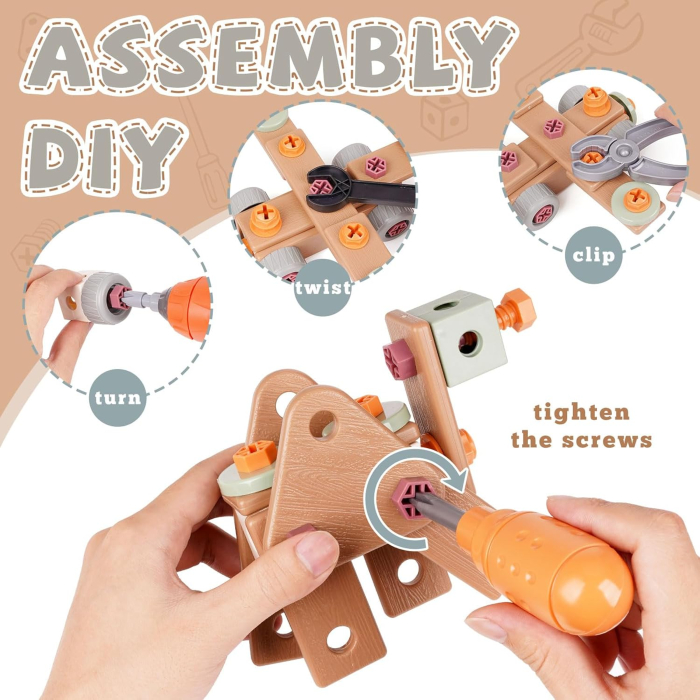 Instrumente De Reparare Puzzle Pentru Copii, 144 de piese [5]