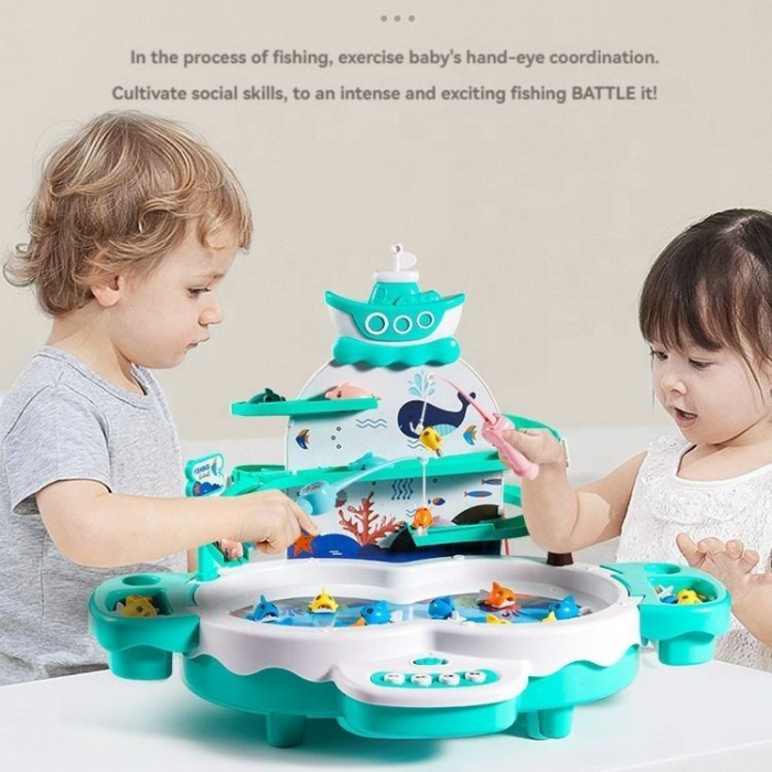 Joc de Pescuit pentru Copii – Set Multifuncțional cu Peștișori Rotitori [3]