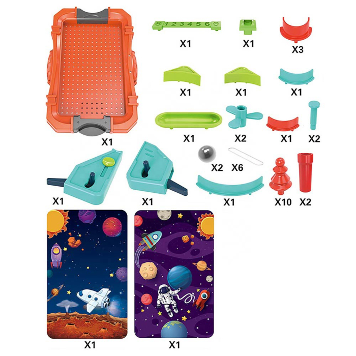 Joc Pinball de Masă pentru Copii – Mini Joc Mecanic cu Bile [3]