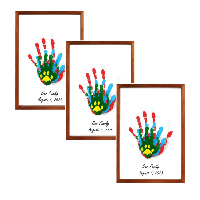 Kit DIY Art Print pentru amprentele mâinilor familiei [2]
