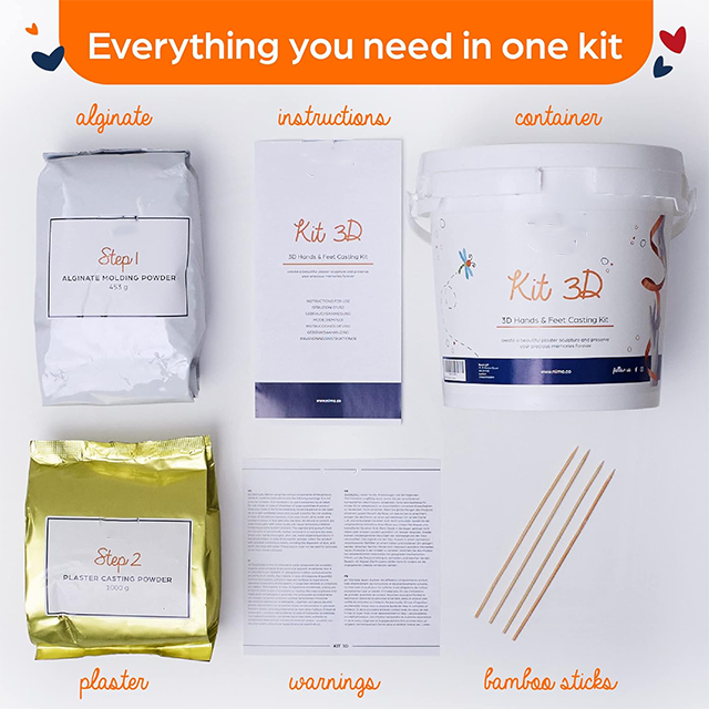 Kit Turnare Mâini din Ipsos pentru Cupluri – Set DIY pentru Sculptură 3D [2]