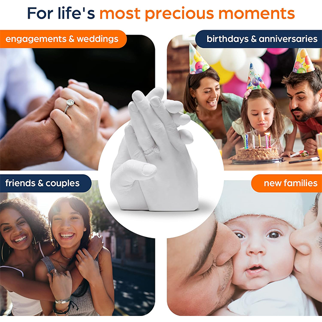 Kit Turnare Mâini din Ipsos pentru Cupluri – Set DIY pentru Sculptură 3D [4]