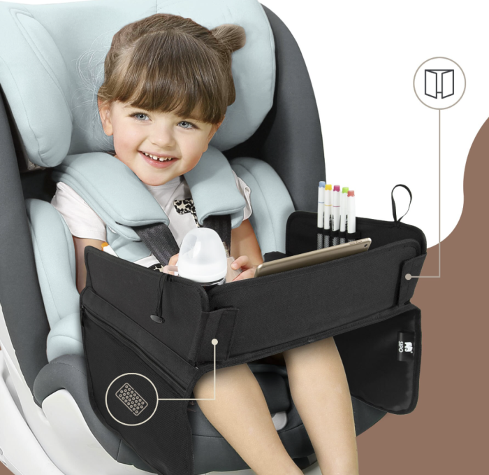 Tavă pentru Copii în Mașină cu Suport Tabletă și Organizator Jucării – Ideal pentru Călătorii [2]