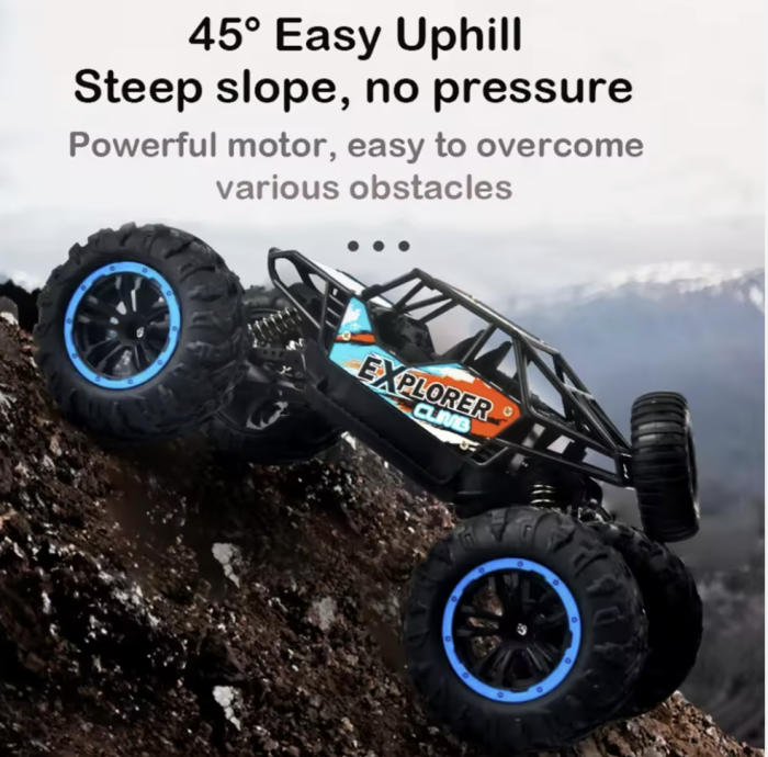 Mașină RC de Teren 4x4 – Scară 1:16, Tracțiune Integrală, Anvelope TPR Anti-Alunecare [3]