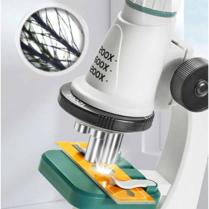 Microscop pentru copii, cu 10 accesorii, 200x-1200x [2]