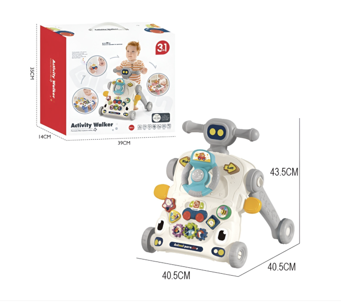 Premergător Multifuncțional 3-în-1 pentru Bebeluși – Montessori, cu Muzică și Lumini [4]