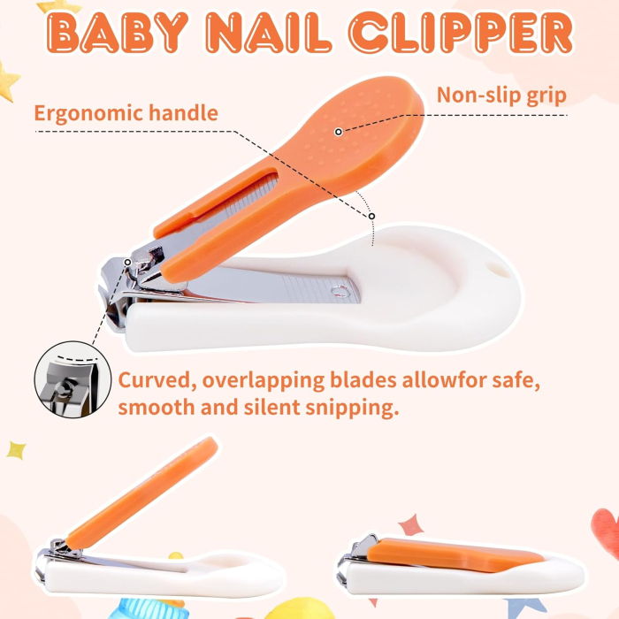 Set 5 în 1 manichiură: forfecuță, unghieră și pilă bebeluș, [5]