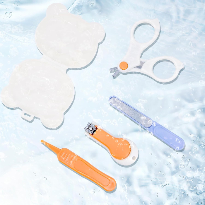 Set 5 în 1 manichiură: forfecuță, unghieră și pilă bebeluș, [2]