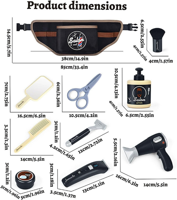 Set Coafor pentru Copii – Jucărie Realistă cu Accesorii [3]