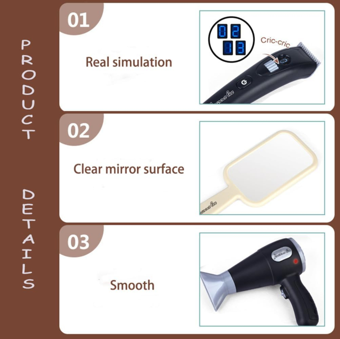 Set Coafor pentru Copii – Jucărie Realistă cu Accesorii [6]