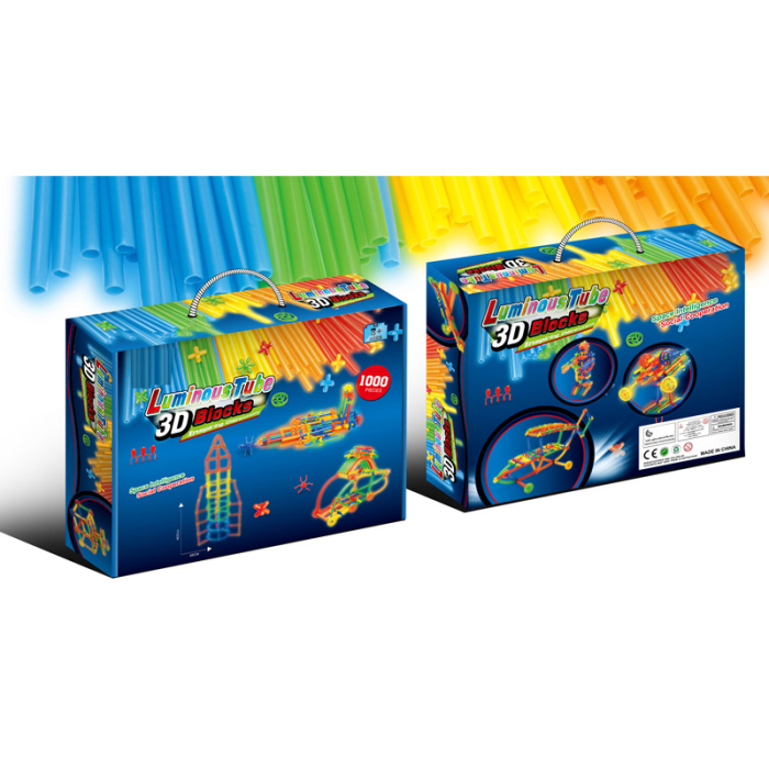 Set de tuburi luminoase din plastic pentru construcții 3D [3]